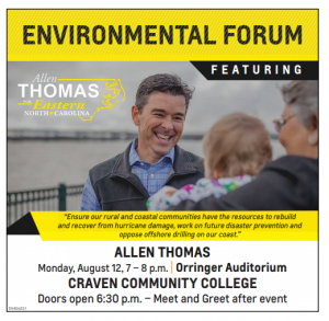 Environmental Forum w/ Allen Thomas! @ Orringer Auditorium